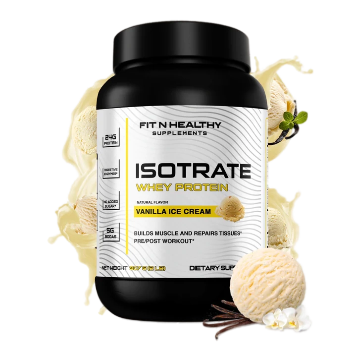 Whey ISOTRATE Protein- Vanilla Ice-Cream