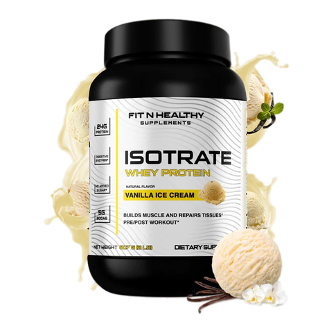 Whey ISOTRATE Protein- Vanilla Ice-Cream